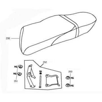 Sella Neco Borsalino Oro rossa opaca