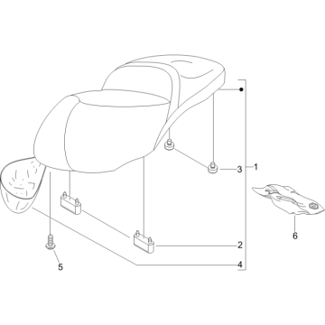 Sella Piaggio Beverly 500 Euro 3 2007-2012