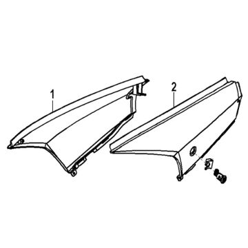Parabrezza moto generico Xor 50 2 tempi 2009 neri