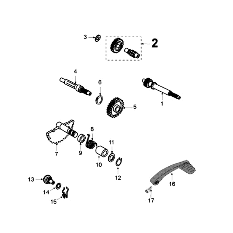 Denti - Kickstarter Peugeot Kisbee nero