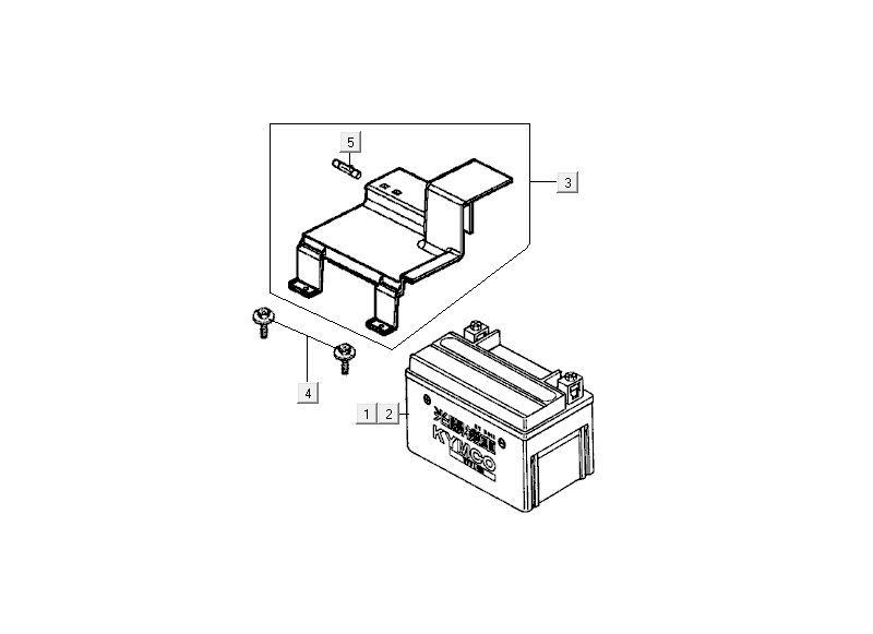 Batteria Kymco MXU 50