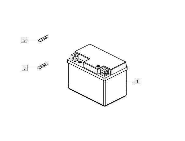 Batteria Agility 16+ 125 4 tempi argento metallizzato opaco