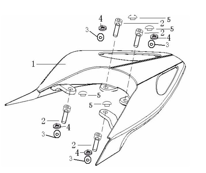 Portapacchi posteriore generico Roc 50 2 tempi 2010 rosso 25 km/h
