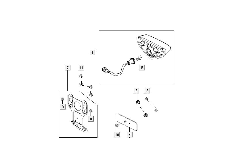 Fanale posteriore Kymco MXU 50