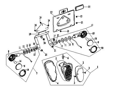 Luce posteriore - Indicatori posteriori Fosti Veneri