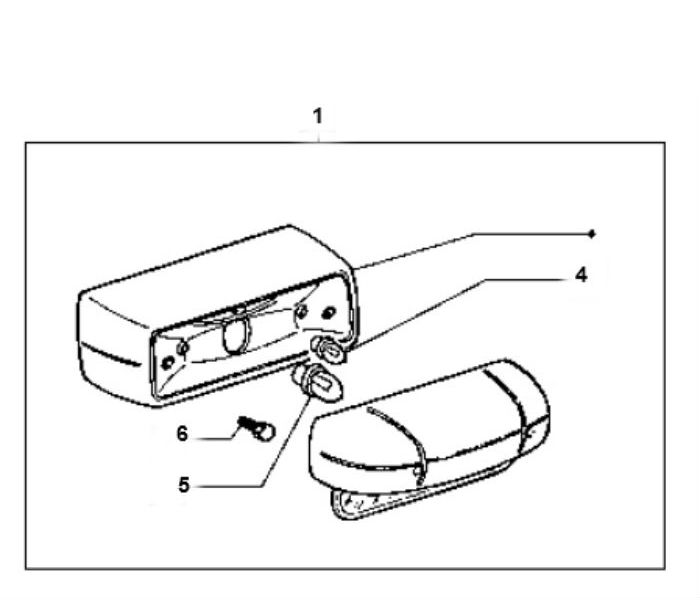 Fanale posteriore Piaggio Ciao