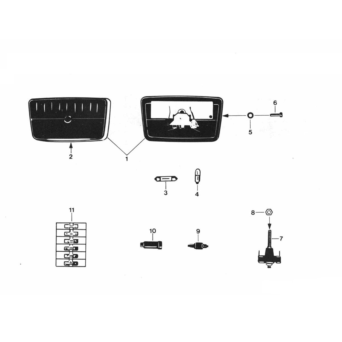 Fanale posteriore Zundapp GTS 50 529-024 al 029
