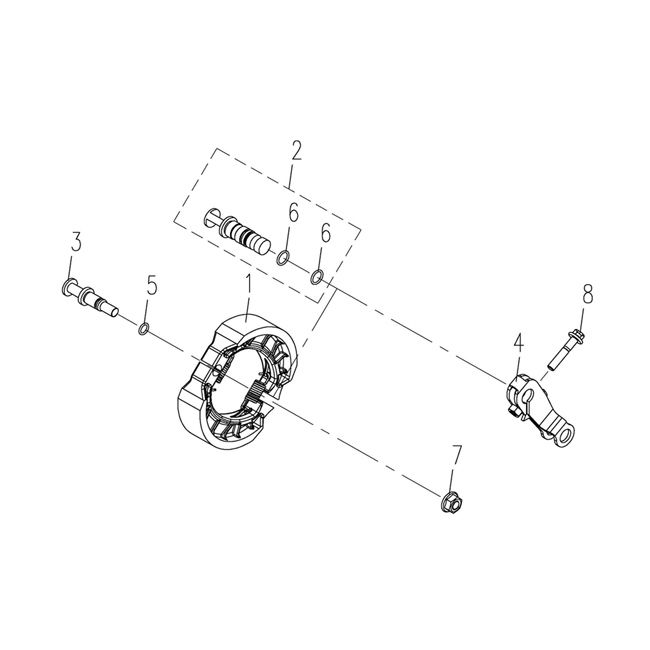 Freno posteriore Agm Vx50 plus