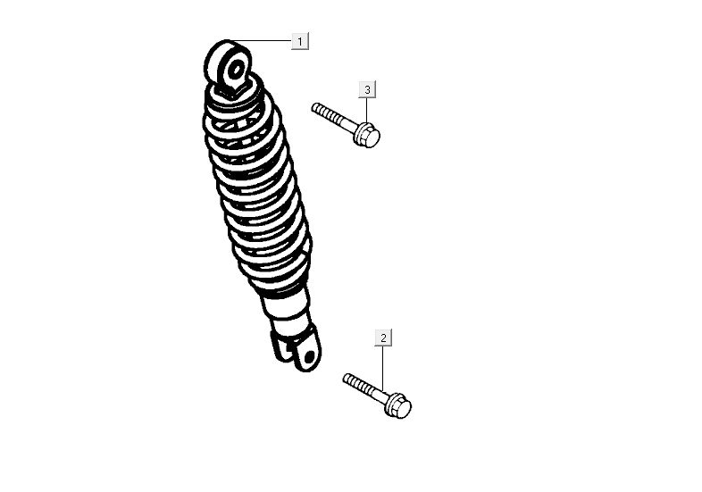 Ammortizzatore Kymco Agility RS 4 tempi nero 09