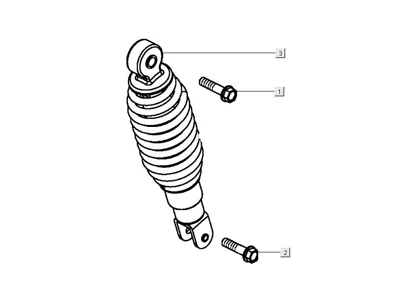 Ammortizzatore Kymco People S 50 4 tempi Elegance nero