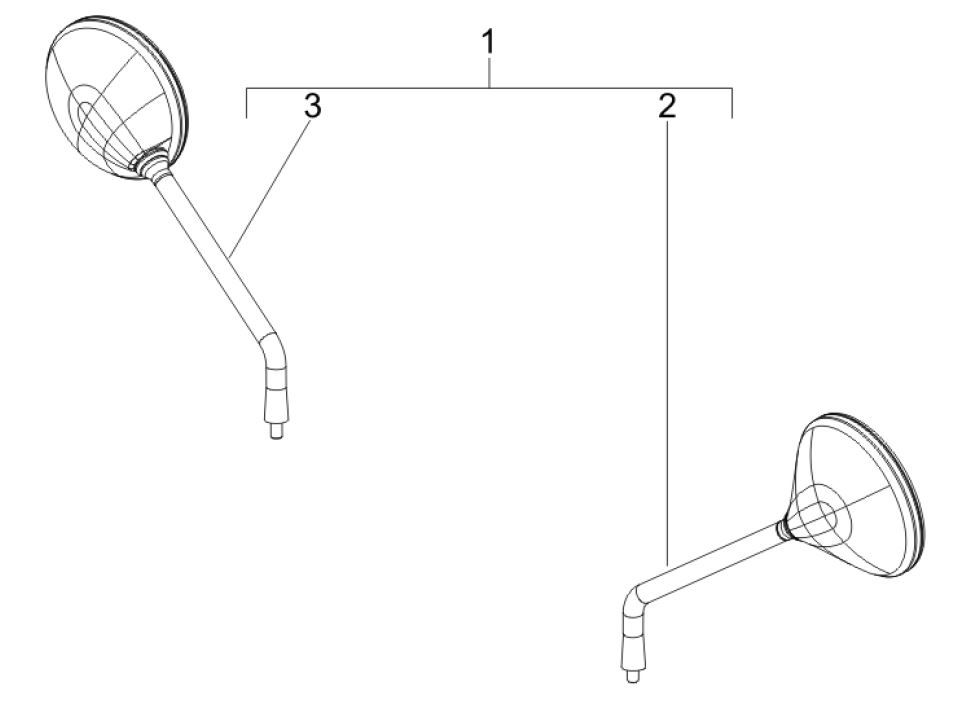 Specchietti Vespa GTV 250 ie 4V