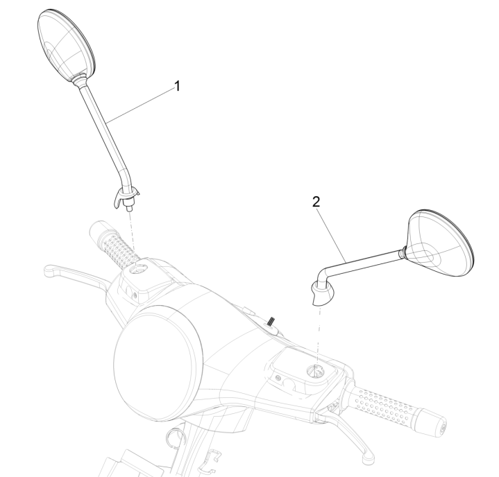 Retrovisori Vespa GTS 125 IE ABS Euro 5 2021
