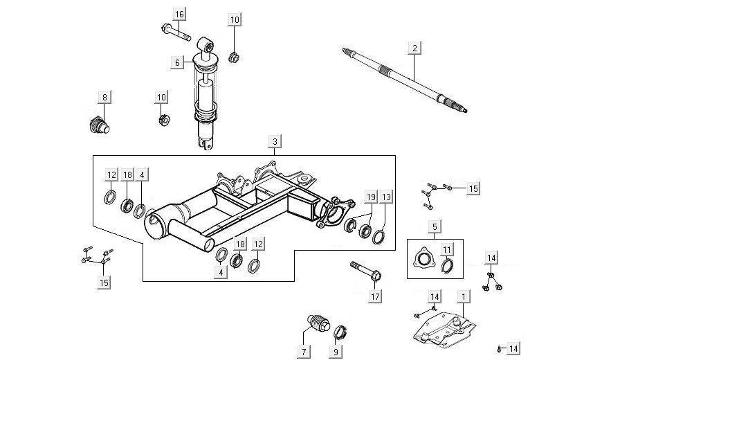Fanale posteriore Kymco MXU 300