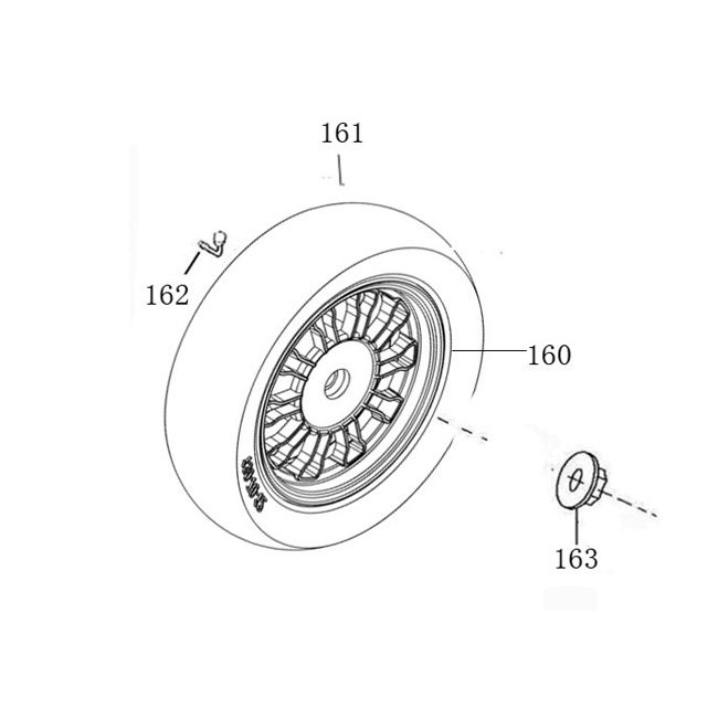 Ruota posteriore - Ganasce AGM Veterano