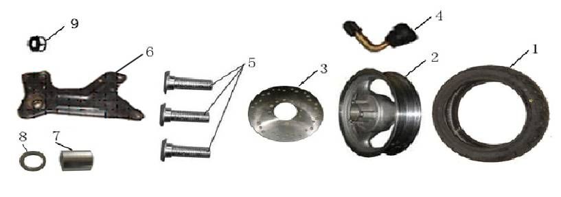 Ruota posteriore - Ganasce freno rosa China GT