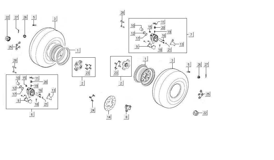 Ruote posteriori Kymco MXU 300