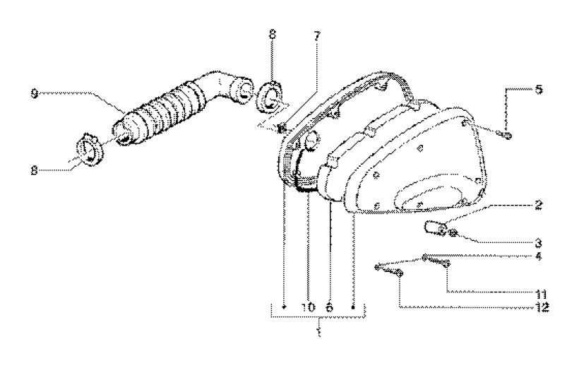 Filtro aria Gilera Runner FXR 180 2 tempi