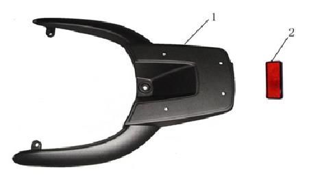 Supporto posteriore AGM LX bianco