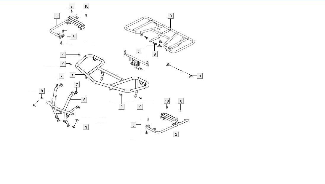 Portapacchi posteriore Kymco MXU 300