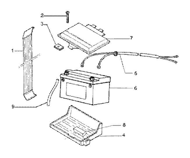 Batteria Gilera Runner FXR 180 2 tempi