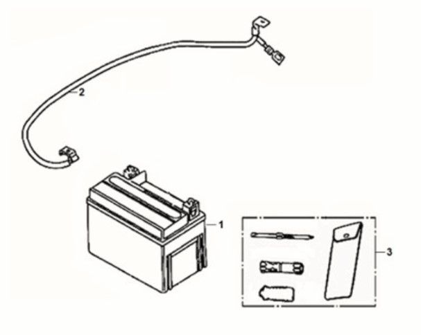 Batteria - Set di attrezzi Sym Jet 14 50i Euro 5