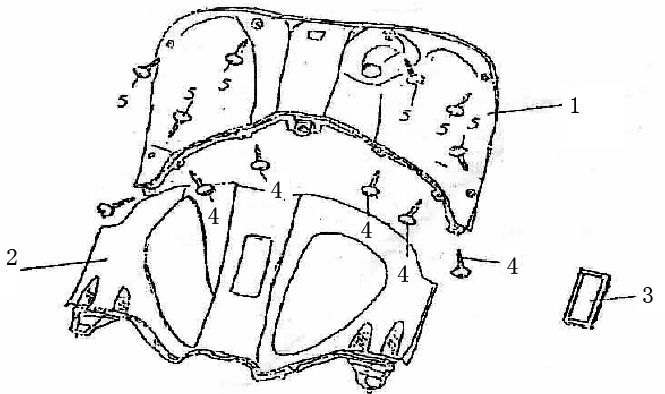 Scudo per gambe rosso retrò Benzhou