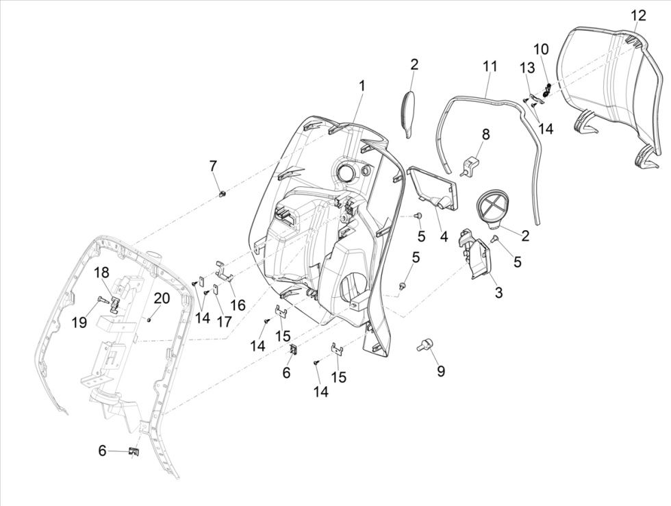 Paragambe Vespa Primavera 50 4 tempi IGET 3V Euro 5