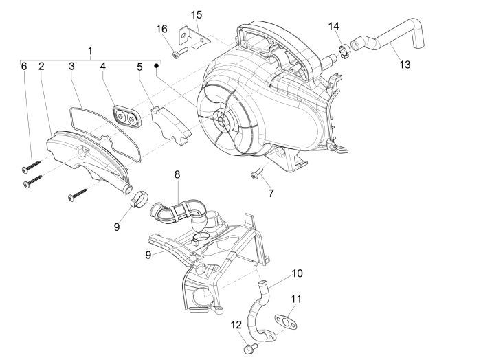Filtro aria Vespa Sprint 50 4 tempi 2V 25km/h