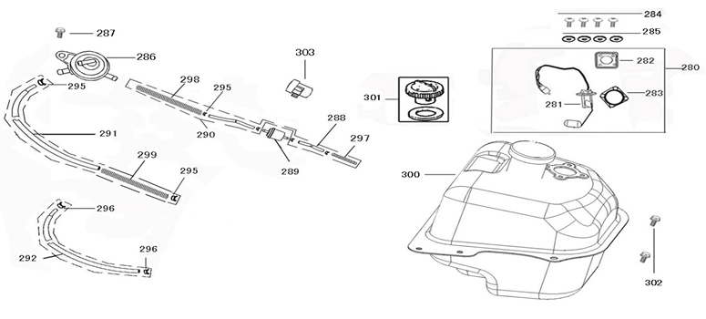 Serbatoio gas - Galleggiante serbatoio - Valvola sottovuoto AGM Star 50 verde crema