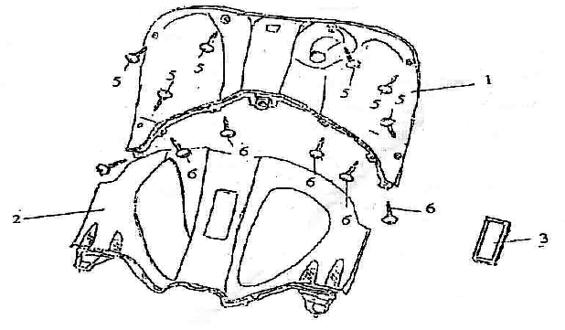 Cofano interno Santini Firenze 125cc