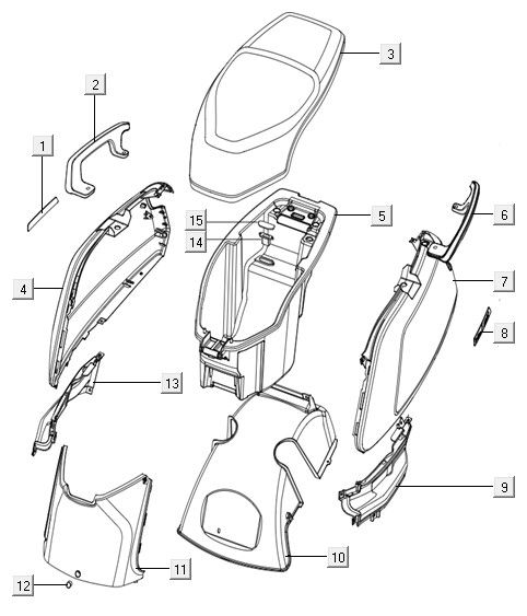 Cappe - Placcatura posteriore Niu rossa N1S