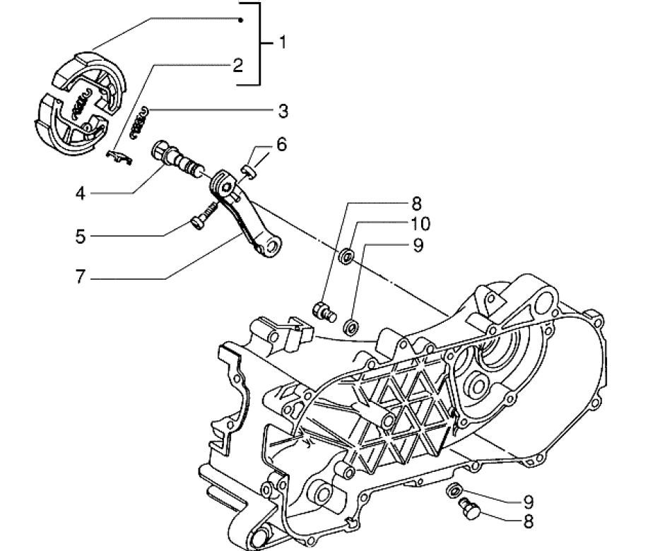 Ceppi freno - Chiave freno AC Piaggio Zip RST 50 2 tempi