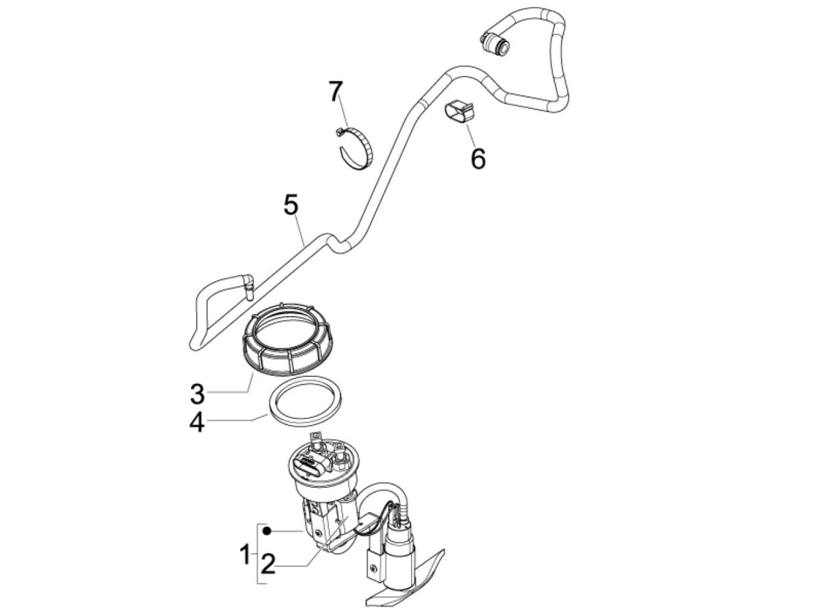 Pompa Benzina Piaggio Beverly 300 IE ABS Euro 4 2016-2020