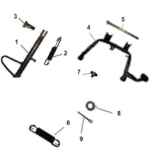 Cavalletto centrale - cavalletto laterale BTC Bellagio (12 pollici) 13