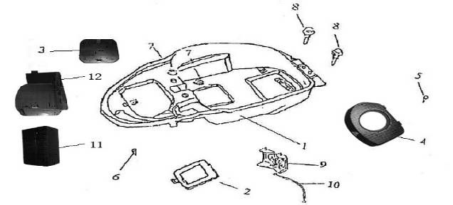 Scatola porta casco AGM GT nera