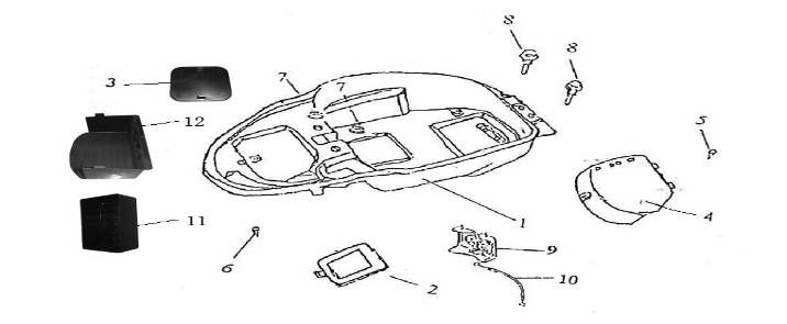 Scatola porta casco Iva Roma 125