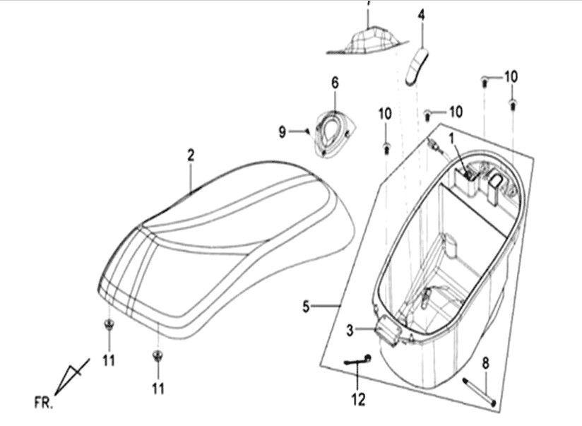 Sella - Helmbak Sym Mio