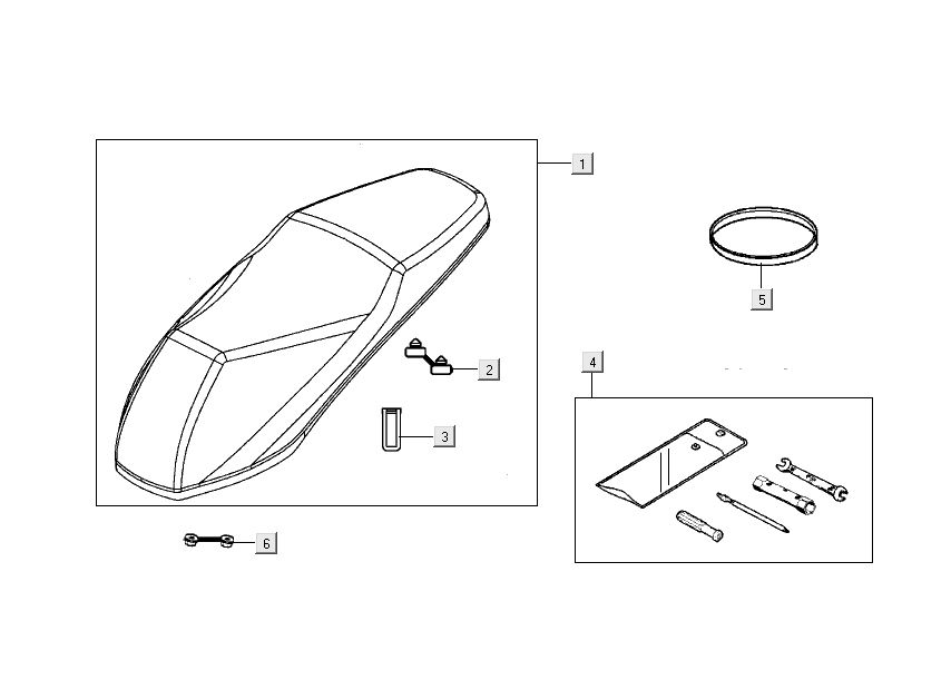 Sella Kymco People S 50 4 tempi blu oceano profondo