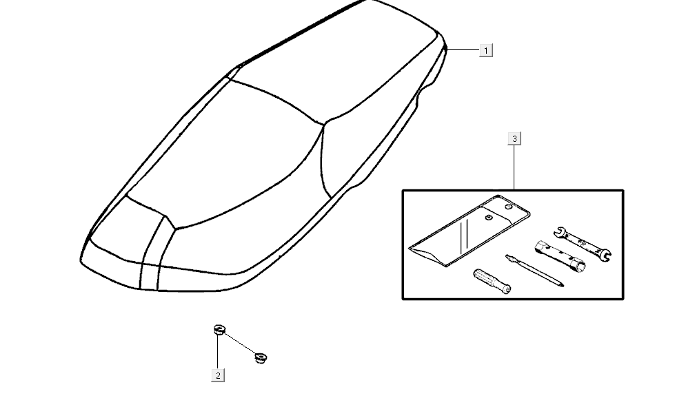 Sella Kymco Super8 Street 50i Euro 4 nera opaca