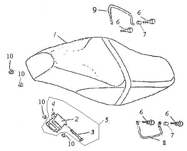 Sella Viraggio Retro rossa