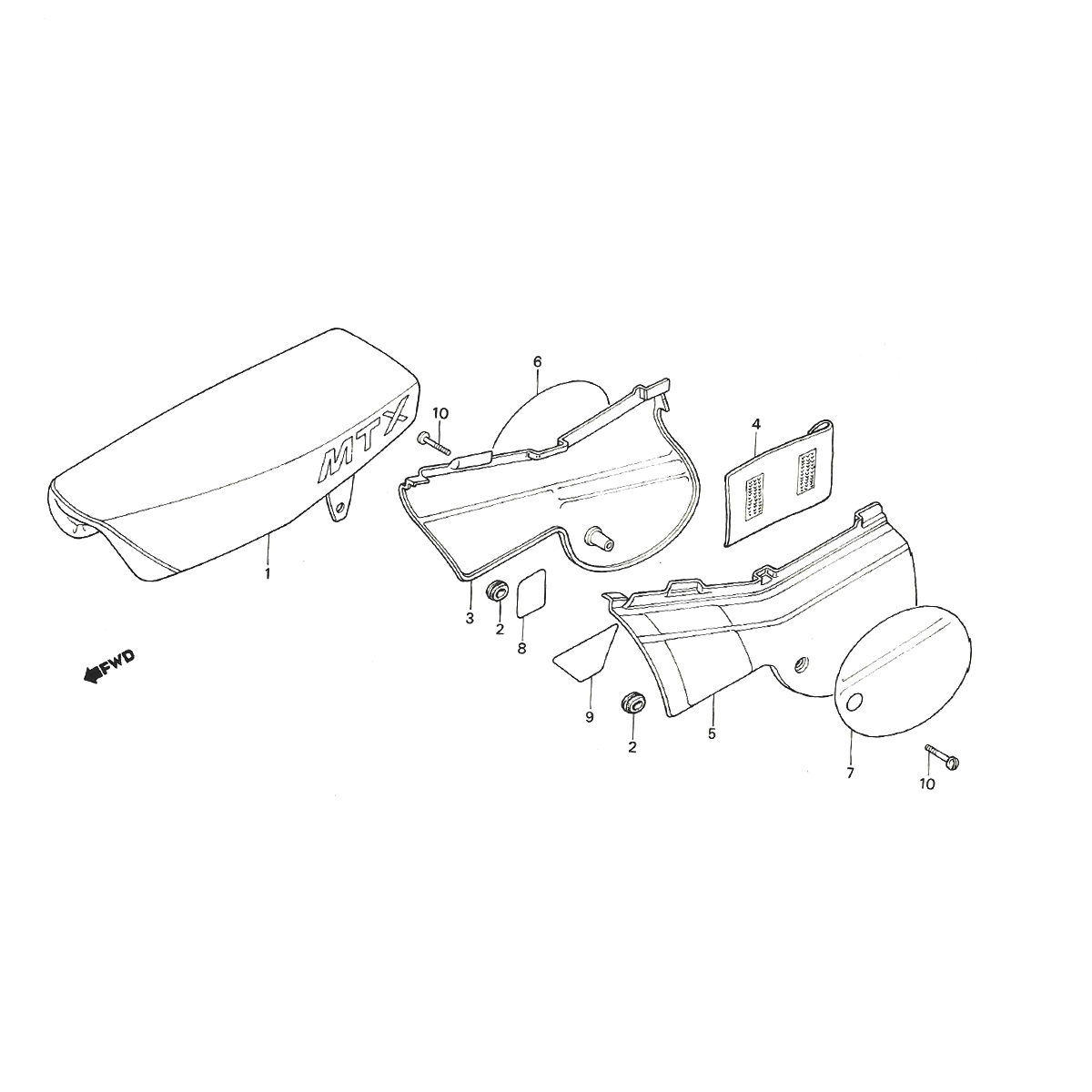 Coprisedili Honda MTX 50