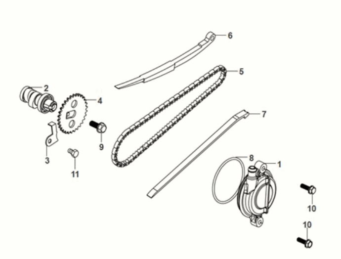 Albero a camme Sym Orbit III 50 E5