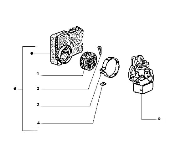 Carburatore - Filtro aria Piaggio Ciao