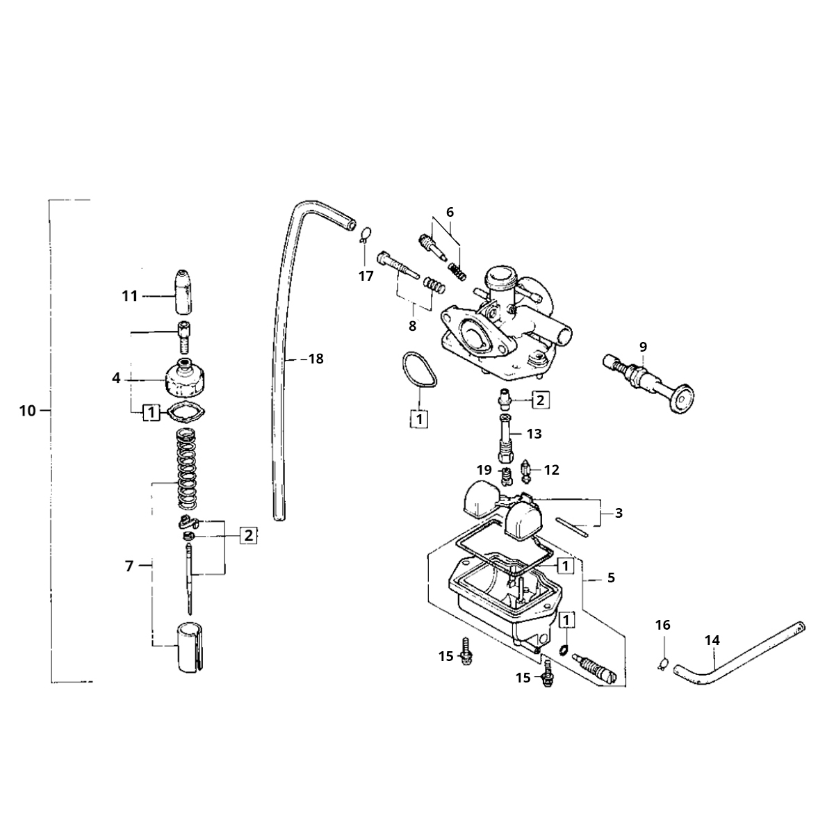 Carburatore Honda MB/MT/MTX 80
