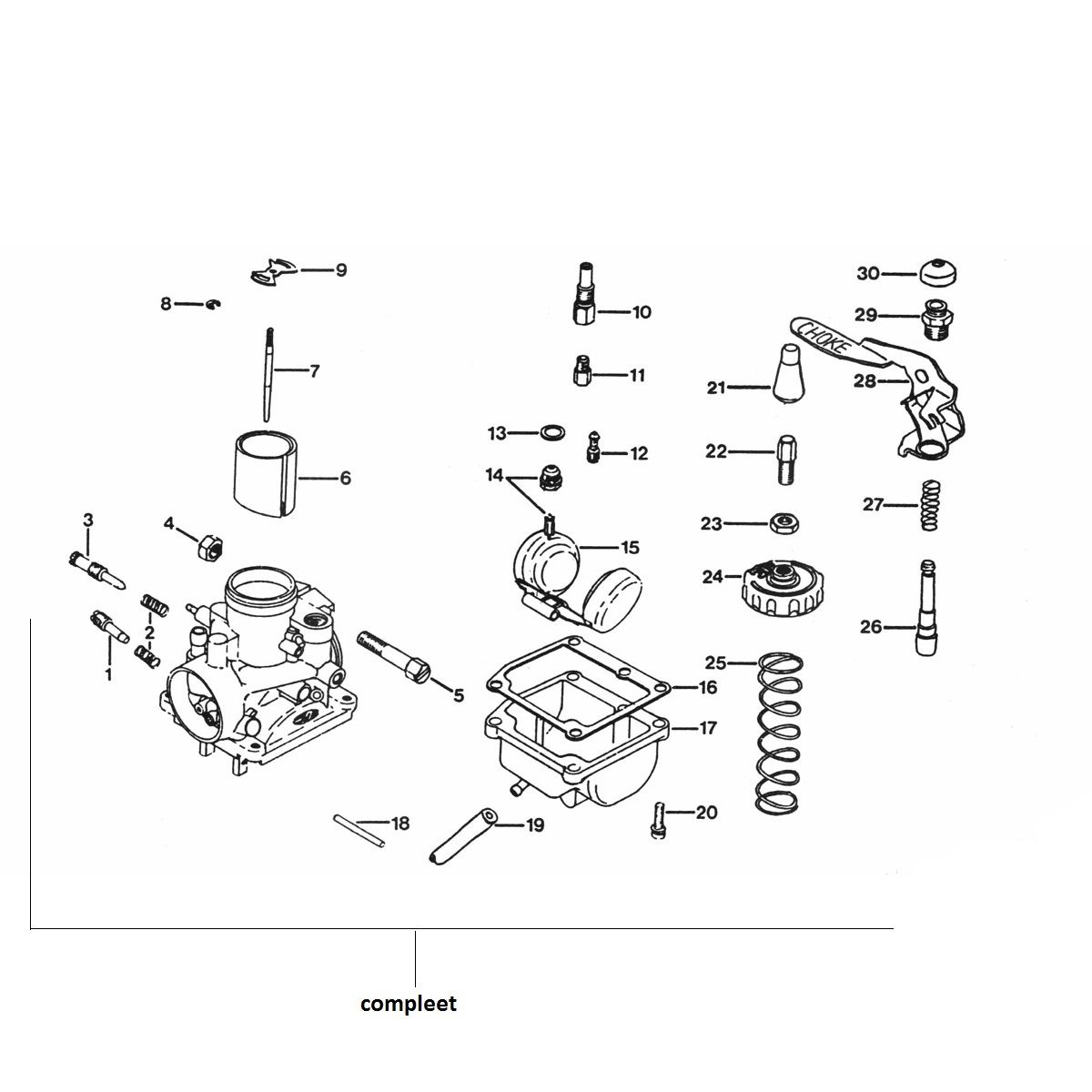 Carburatore Zundapp 530 tutti i tipi