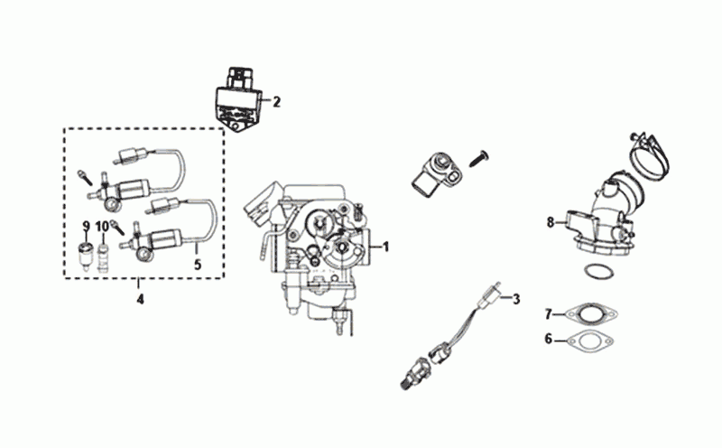 Carburatore Sym Orbit III nero