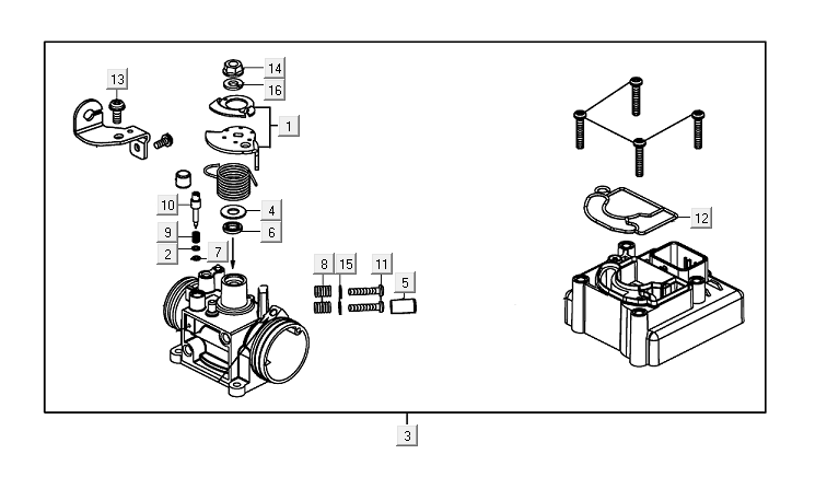 Carburetor Kymco Super8 R E5