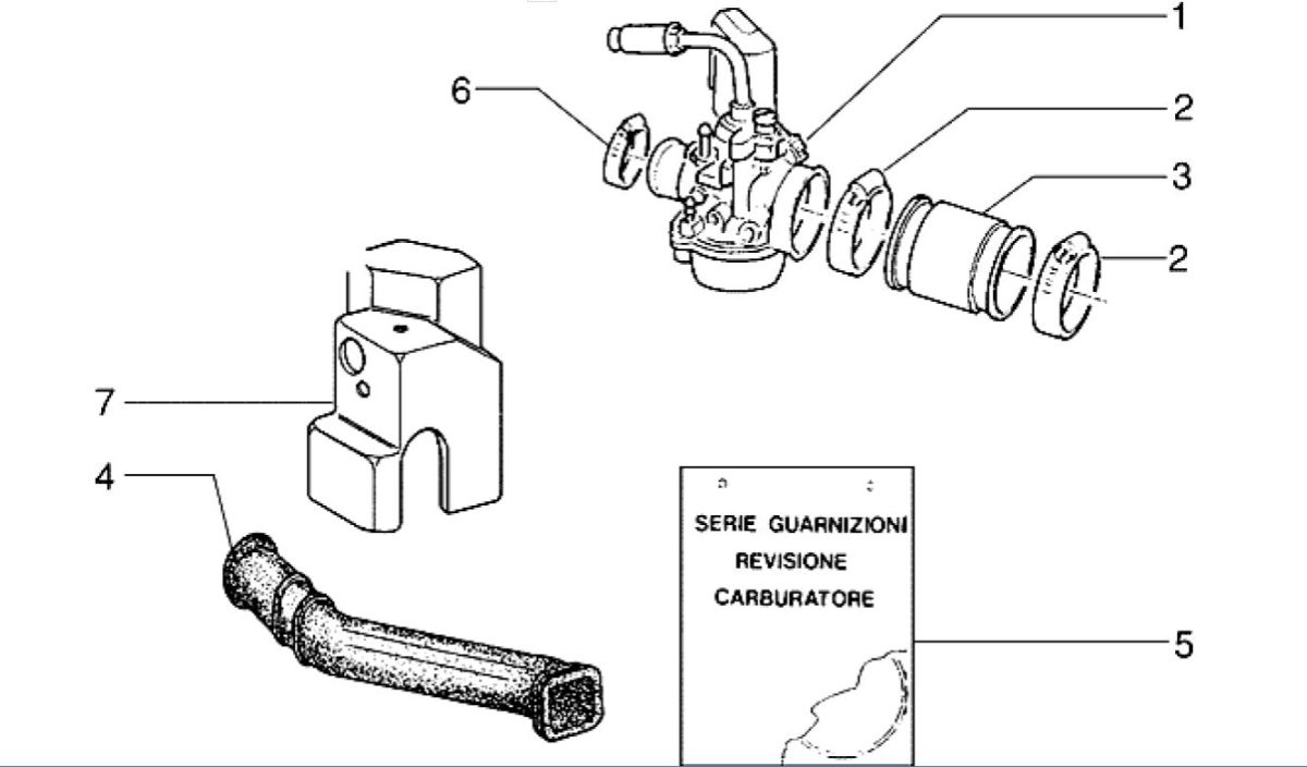 Carburatore Piaggio Zip RST 50 2 tempi AC