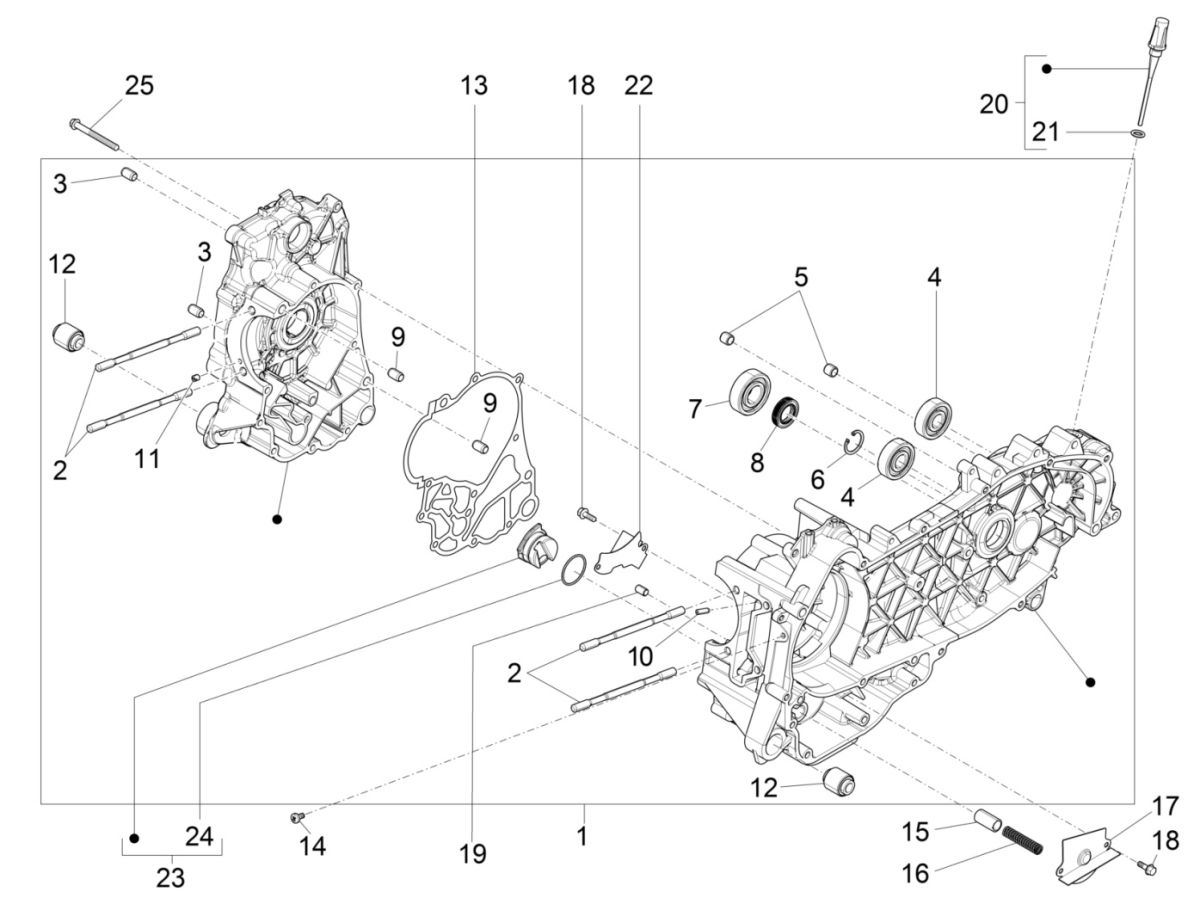Carter Piaggio Beverly 300 IE ABS Euro 4 2016-2020