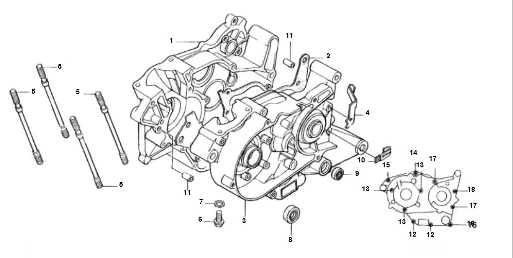 Basamento Honda MTX-SH